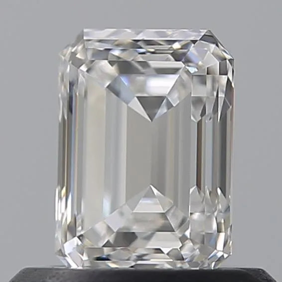 0.63ct Emerald Natural Diamond (Colour D, Clarity VVS2, GIA Certified)