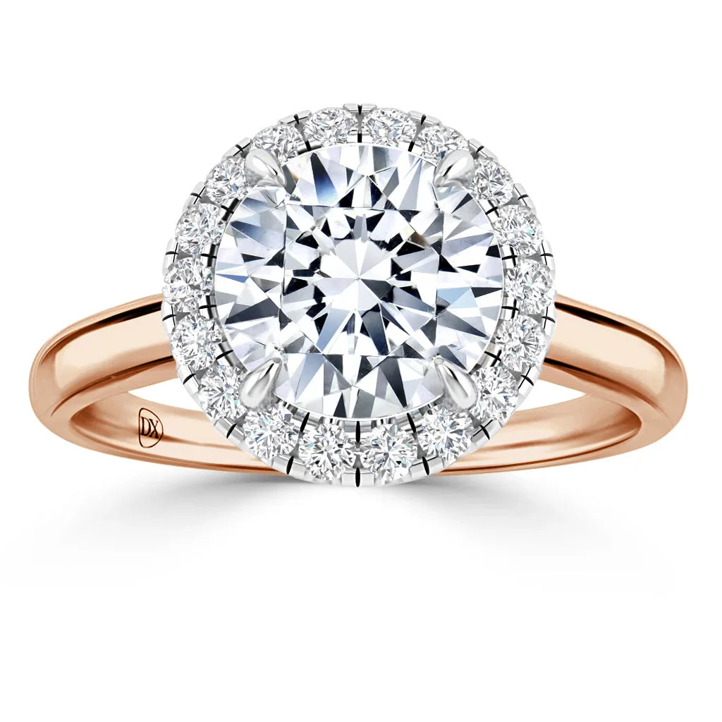 Helen - Round Cut 18ct Rose Gold Engagement Ring