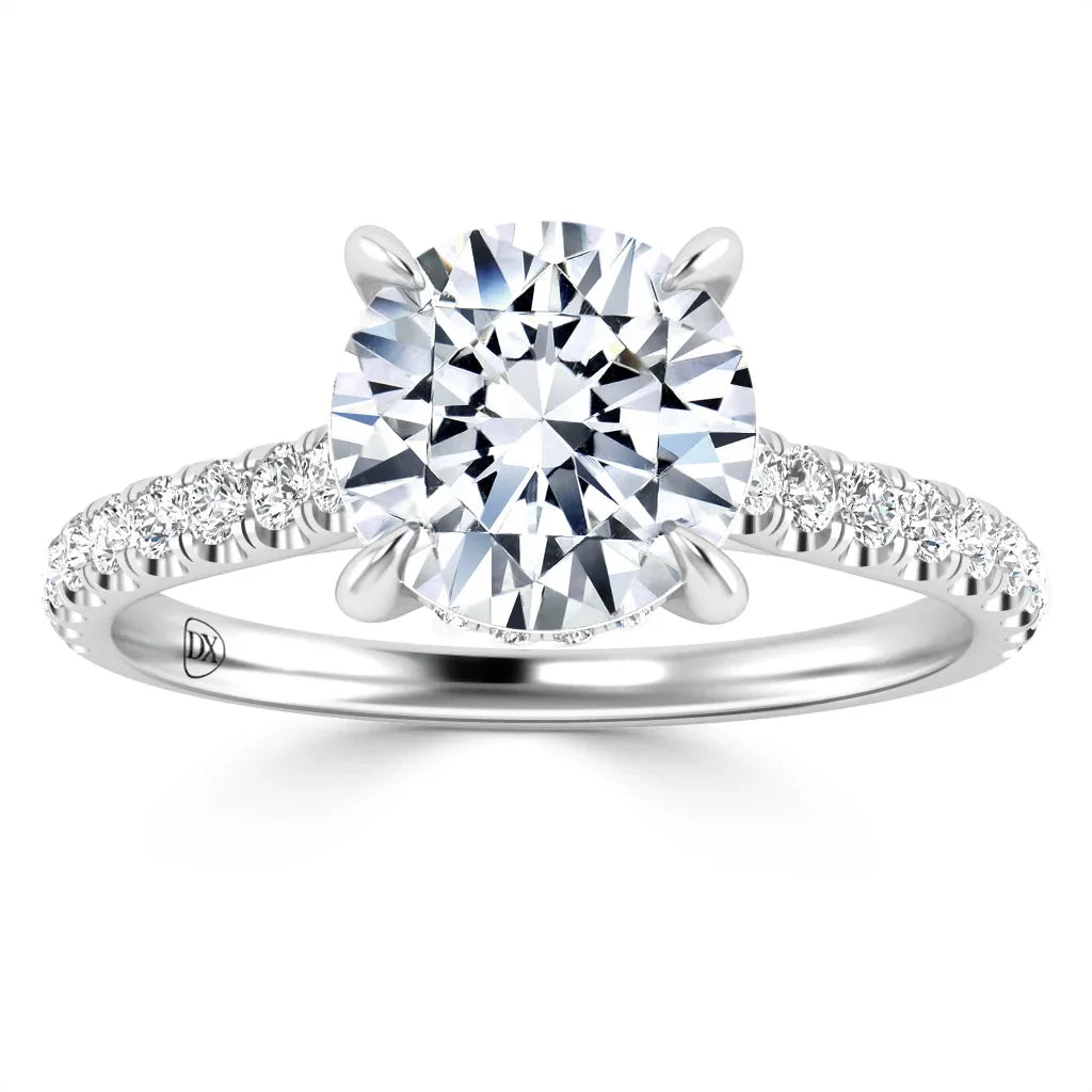 Freya - Round Cut 18ct White Gold Engagement Ring