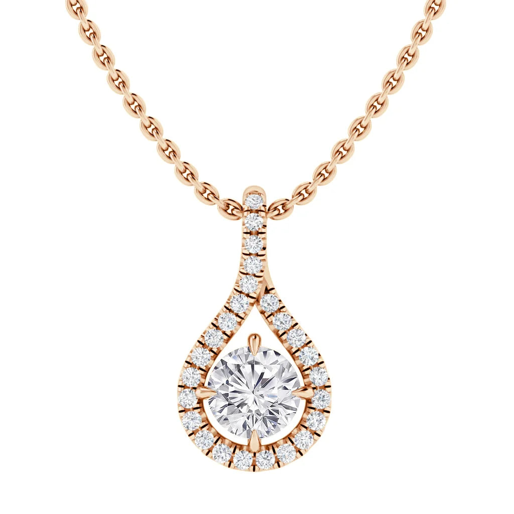 Valentina - .12ct Diamond Necklace 18ct Rose Gold