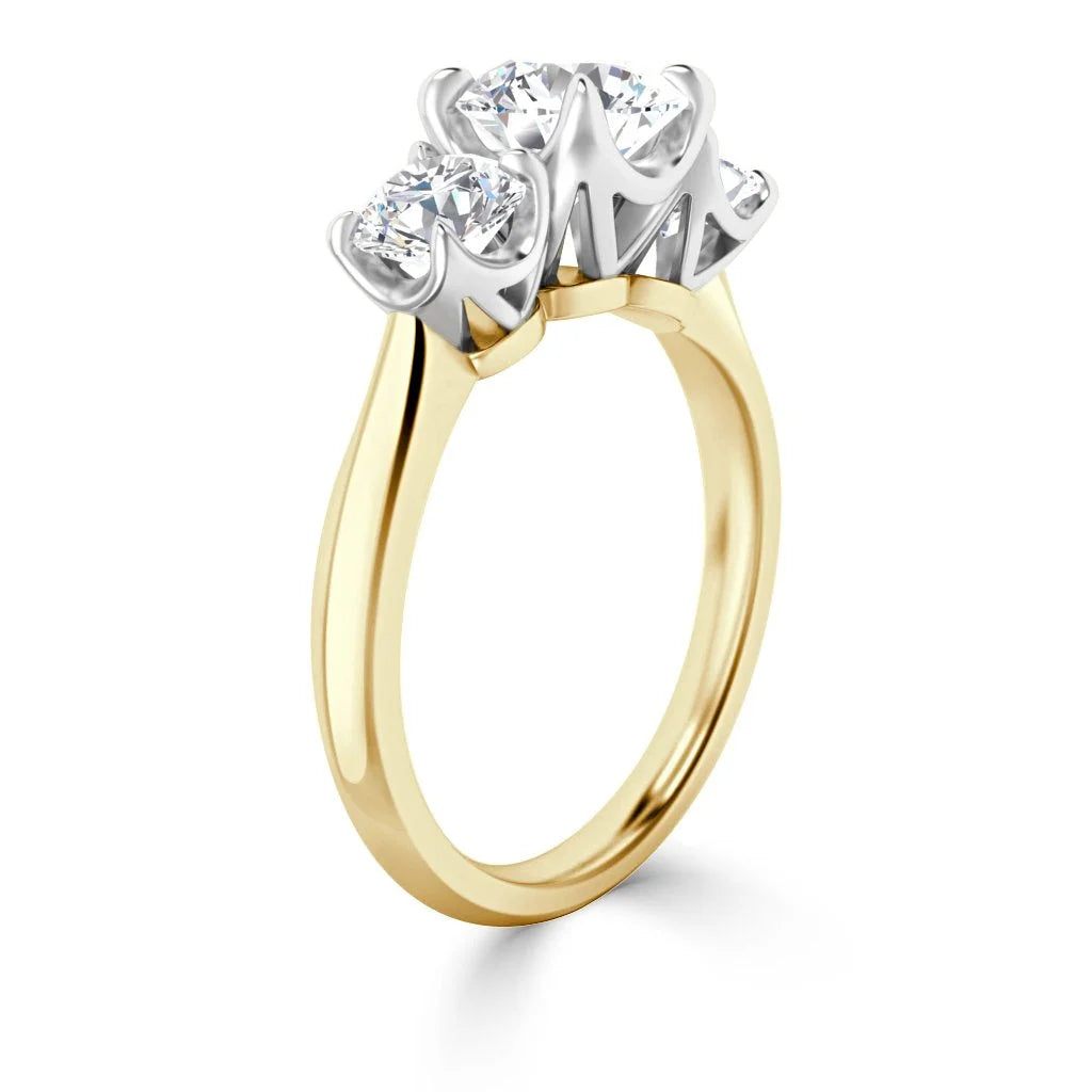Emily - Round Cut 18ct Yellow Gold Engagement Ring