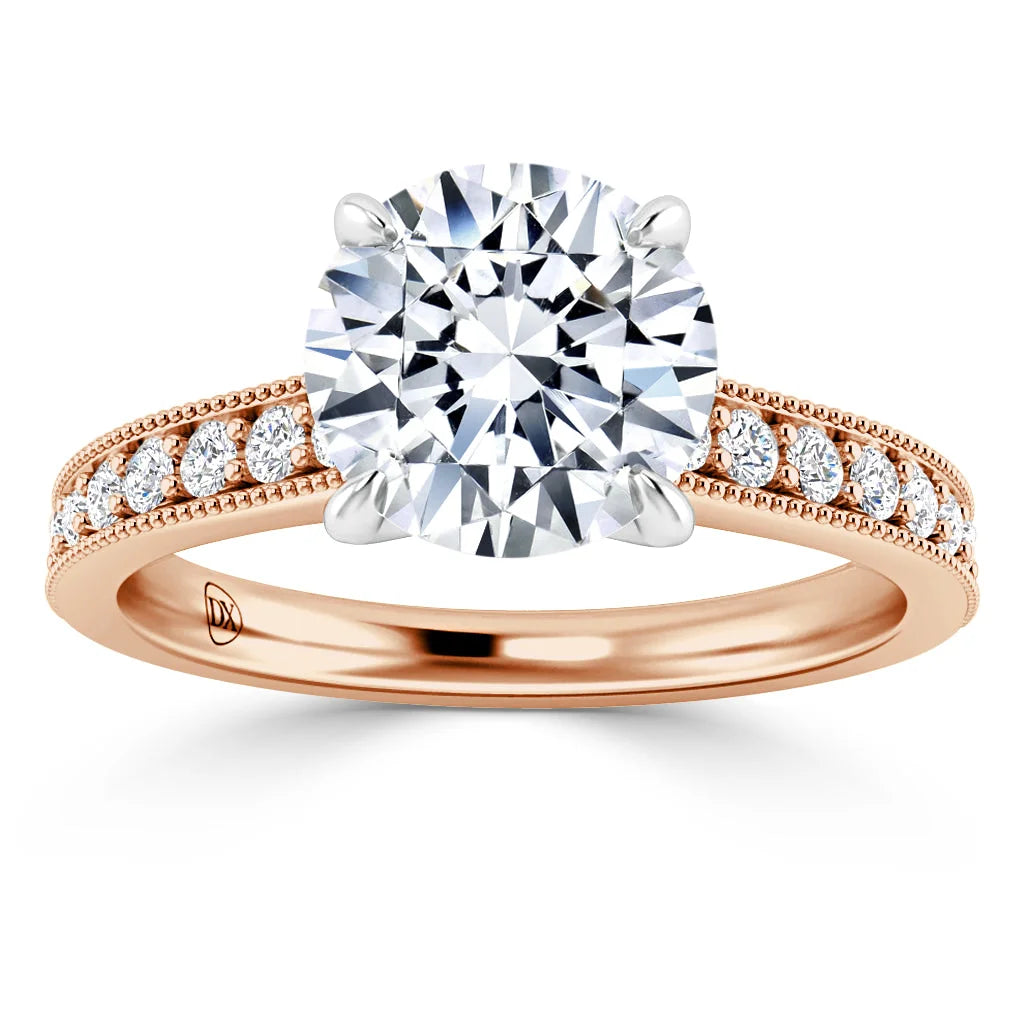 Emma - Round Cut 18ct Rose Gold Engagement Ring