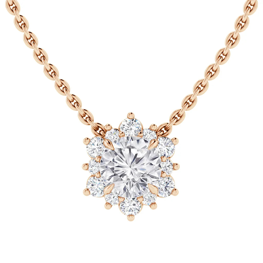 Nicola - .15ct Diamond Necklace 18ct Rose Gold