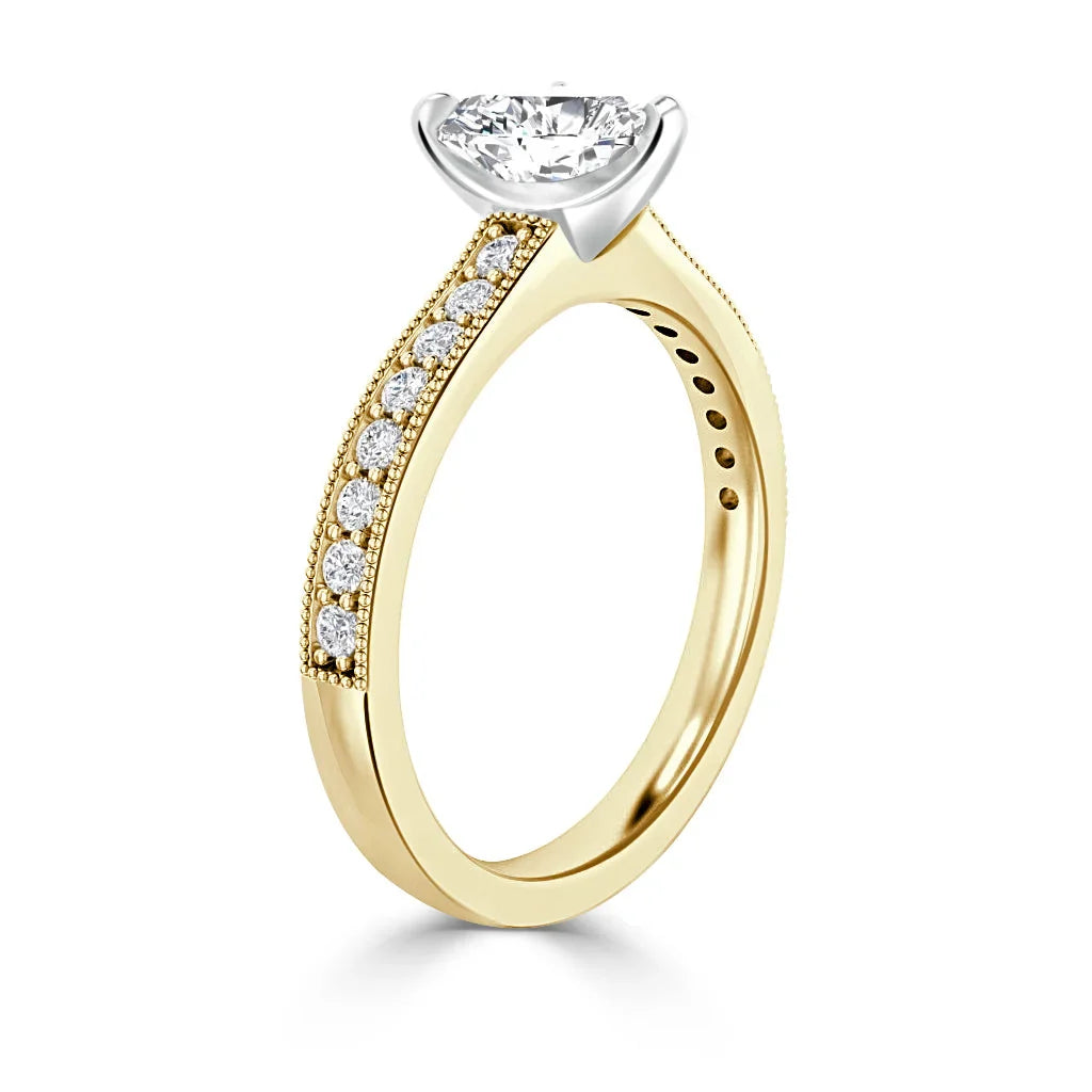 Emma - Heart Cut 18ct Yellow Gold Engagement Ring