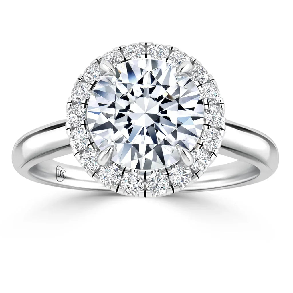 Helen - Round Cut 18ct White Gold Engagement Ring