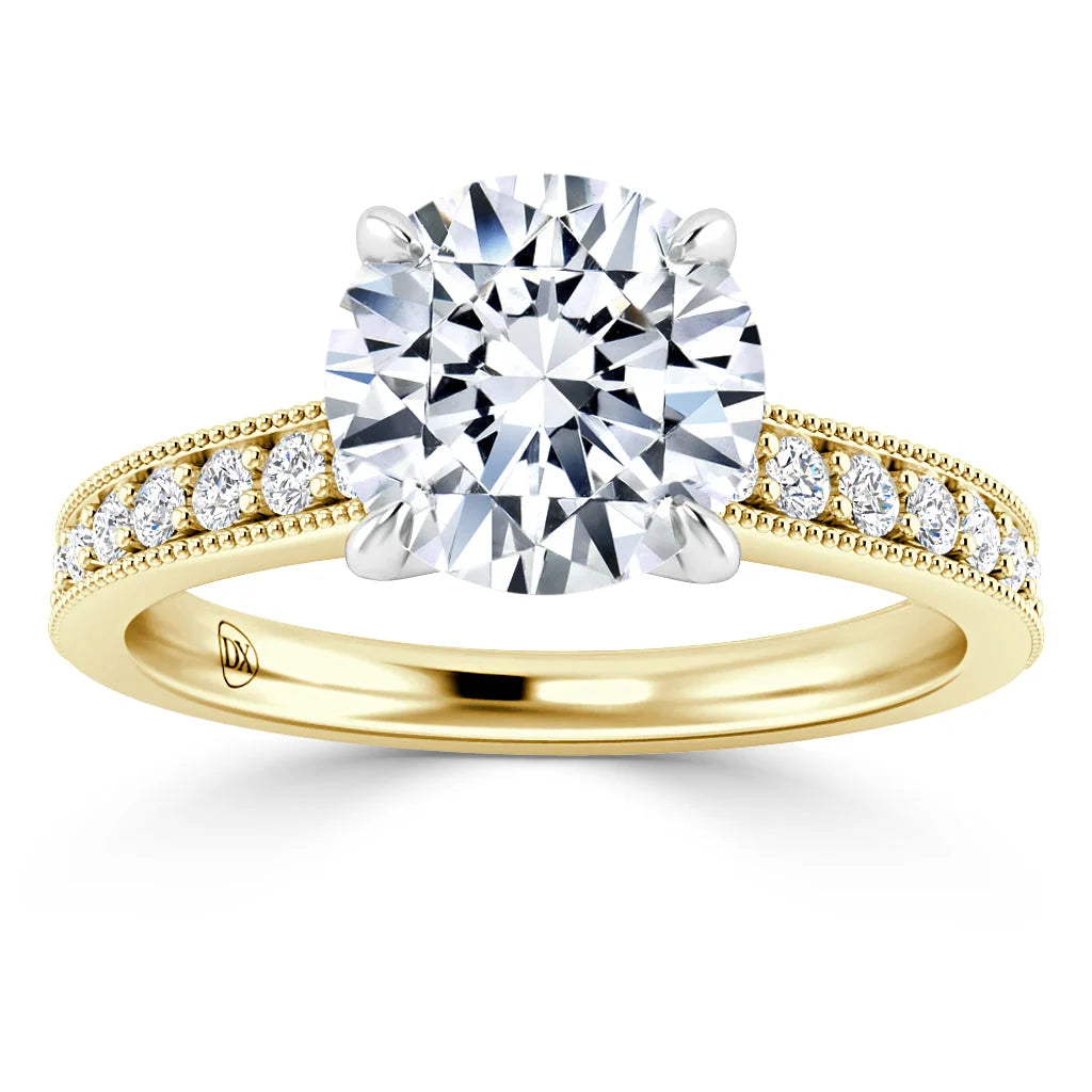 Emma - Round Cut 18ct Yellow Gold Engagement Ring