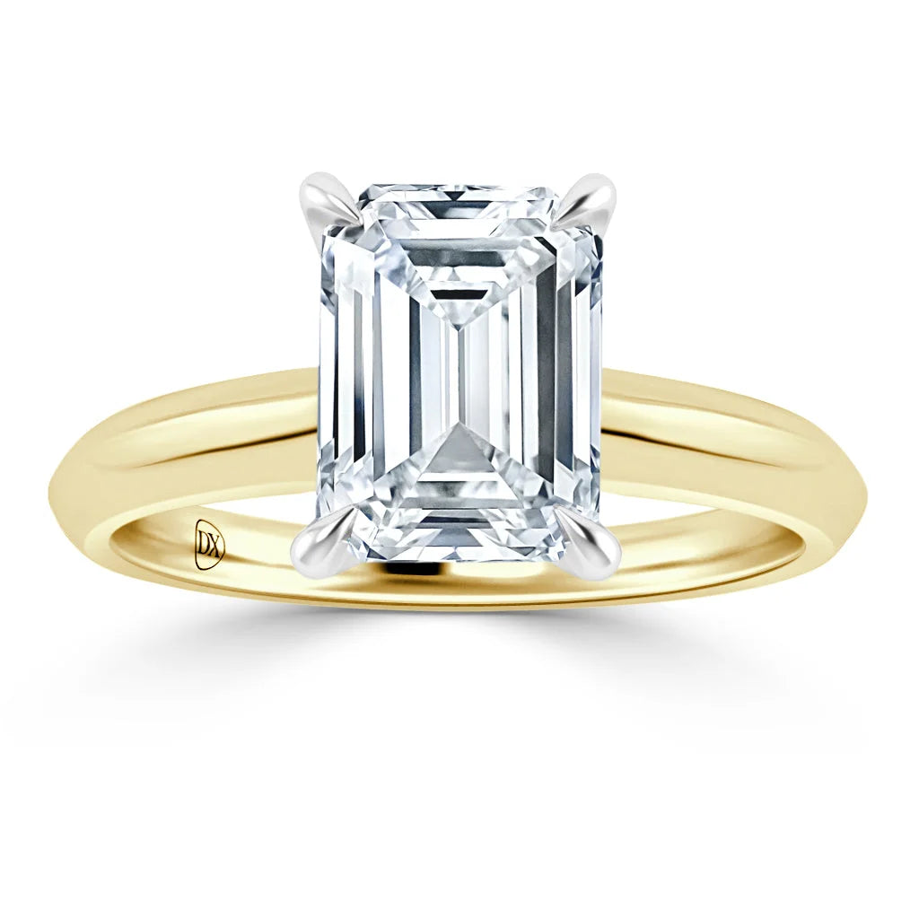 Jessica - Emerald Cut 18ct Yellow Gold Engagement Ring
