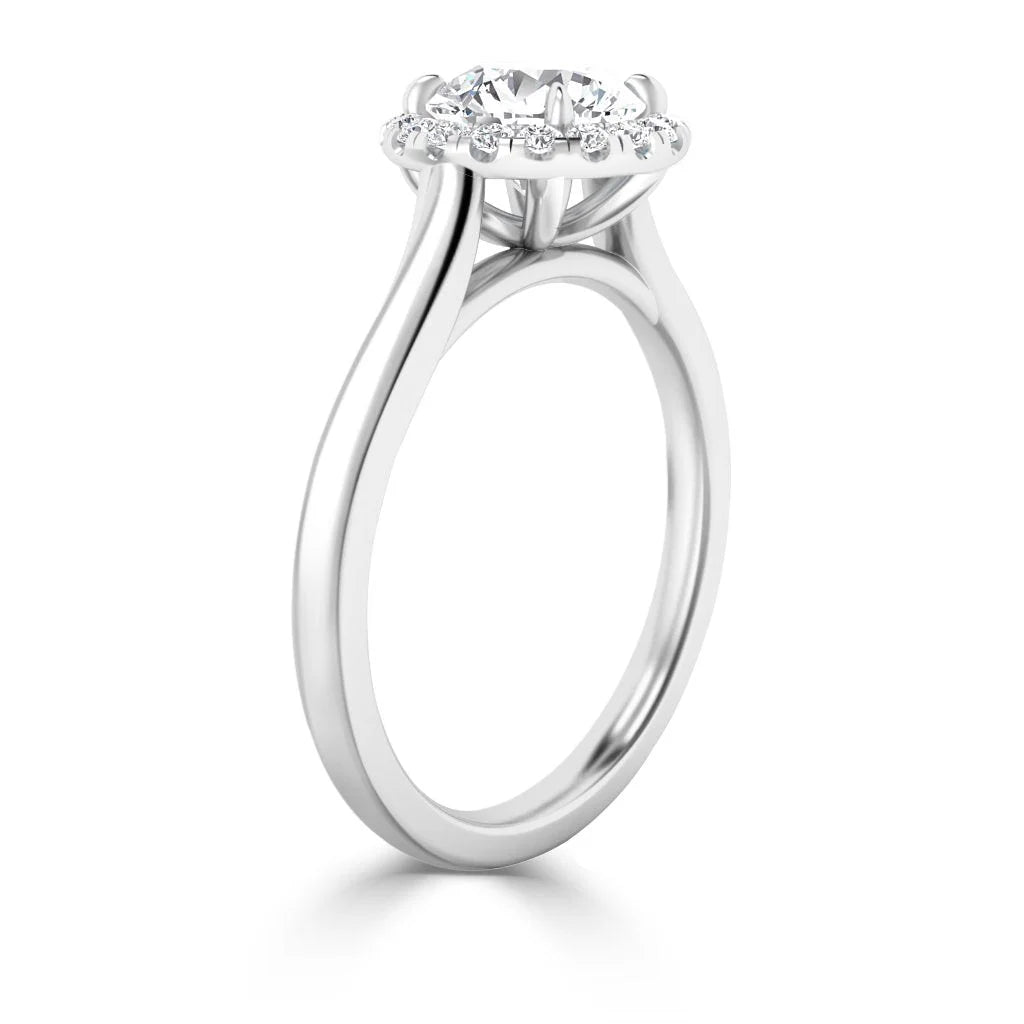 Helen - Round Cut Platinum Engagement Ring