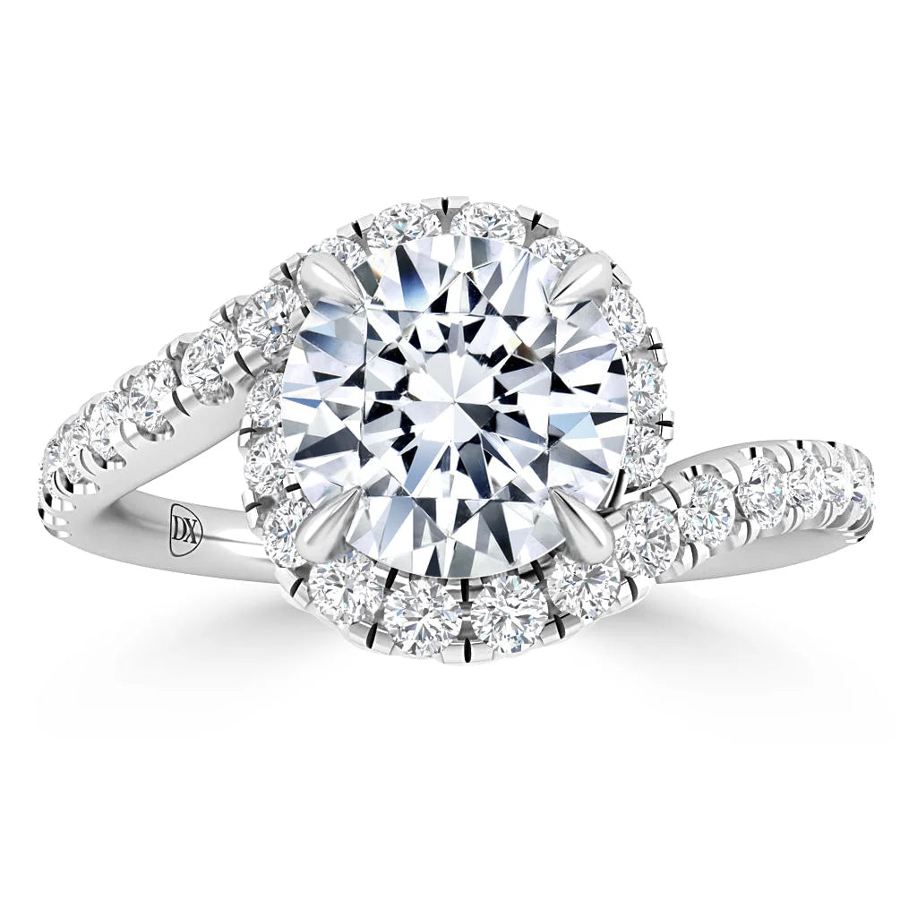 Evelyn - Round Cut Platinum Engagement Ring