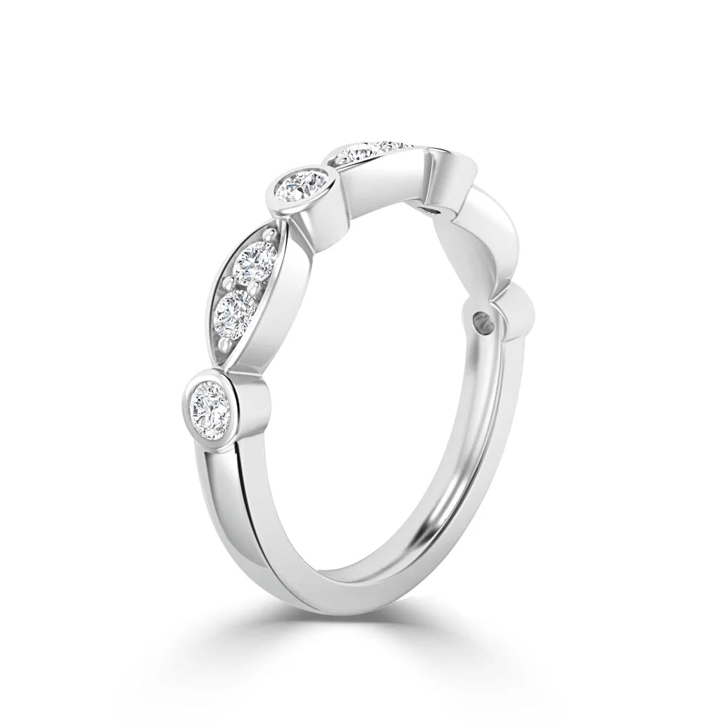 Elsa - 18ct White Gold Wedding Ring