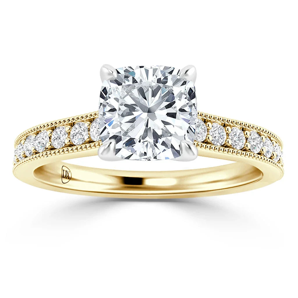 Emma - Cushion Cut 18ct Yellow Gold Engagement Ring