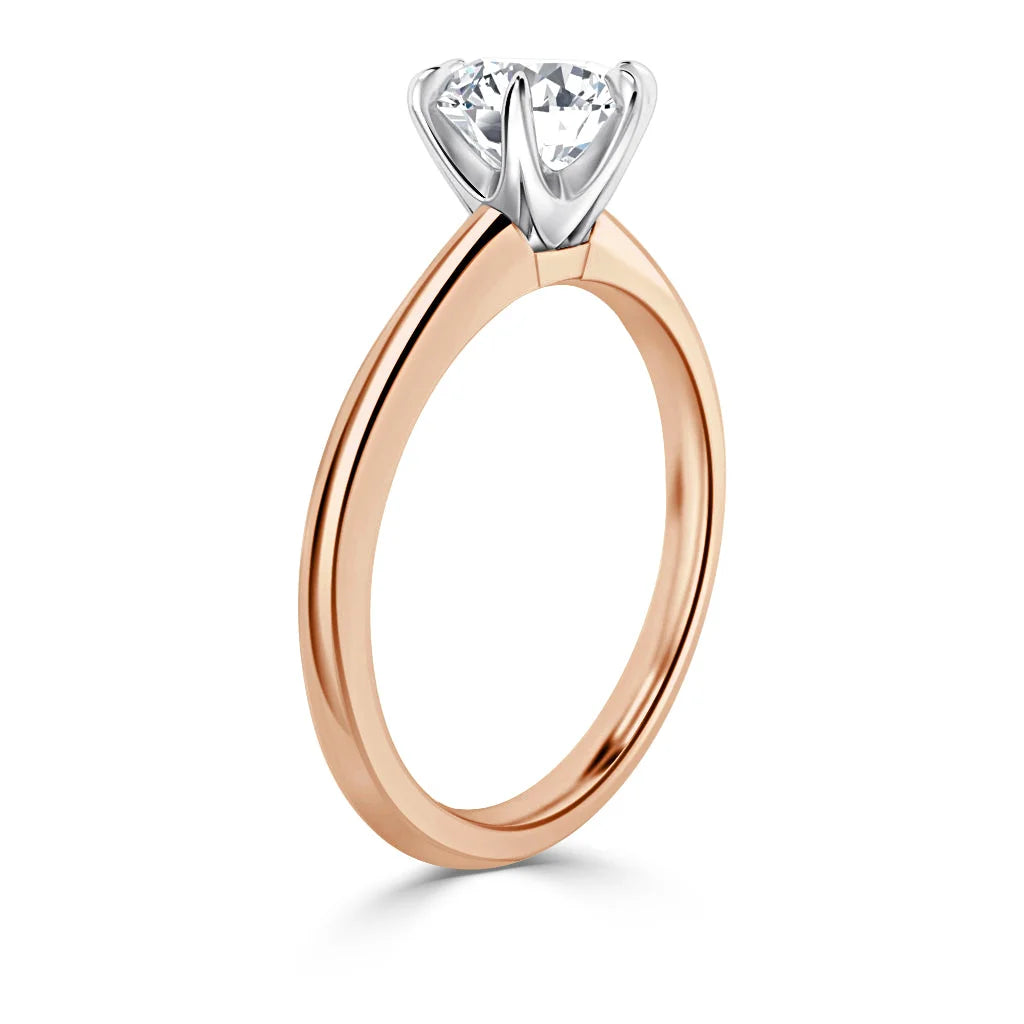 Isabel - Round Cut 18ct Rose Gold Engagement Ring