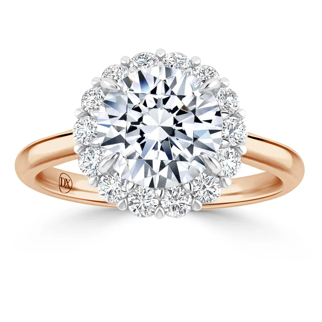 Georgina - Round Cut 18ct Rose Gold Engagement Ring