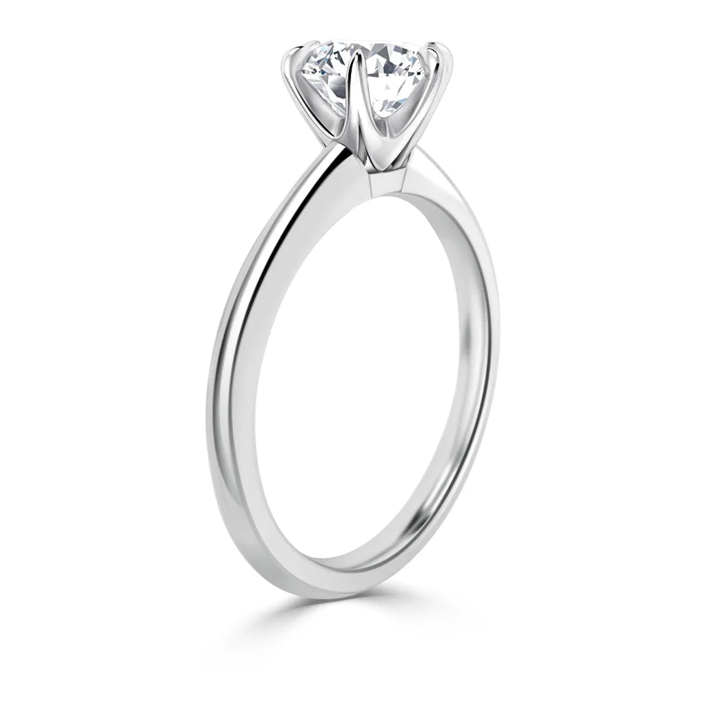 Isabel - Round Cut Platinum Engagement Ring