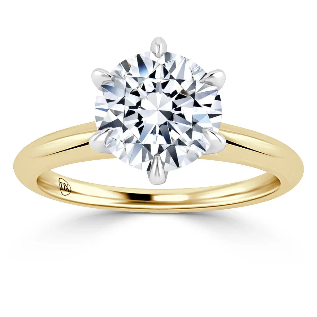 Isabel - Round Cut 18ct Yellow Gold Engagement Ring