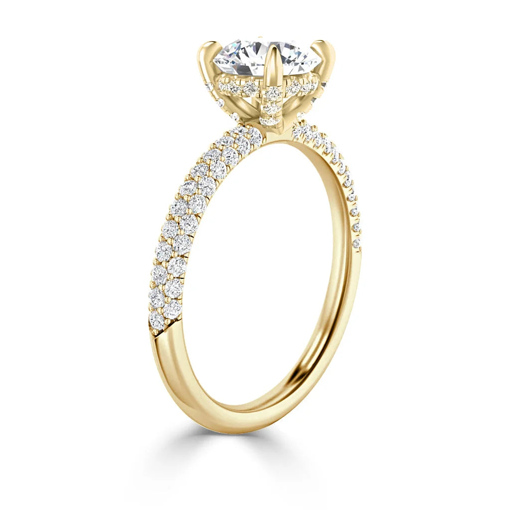 Bethany - Round Cut 18ct Yellow Gold Engagement Ring