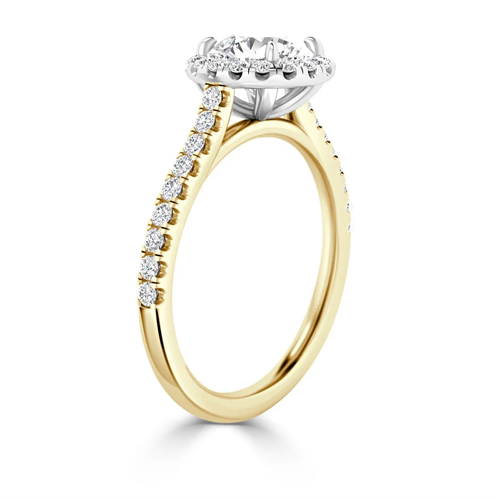 Colette - Round Cut 18ct Yellow Gold Engagement Ring
