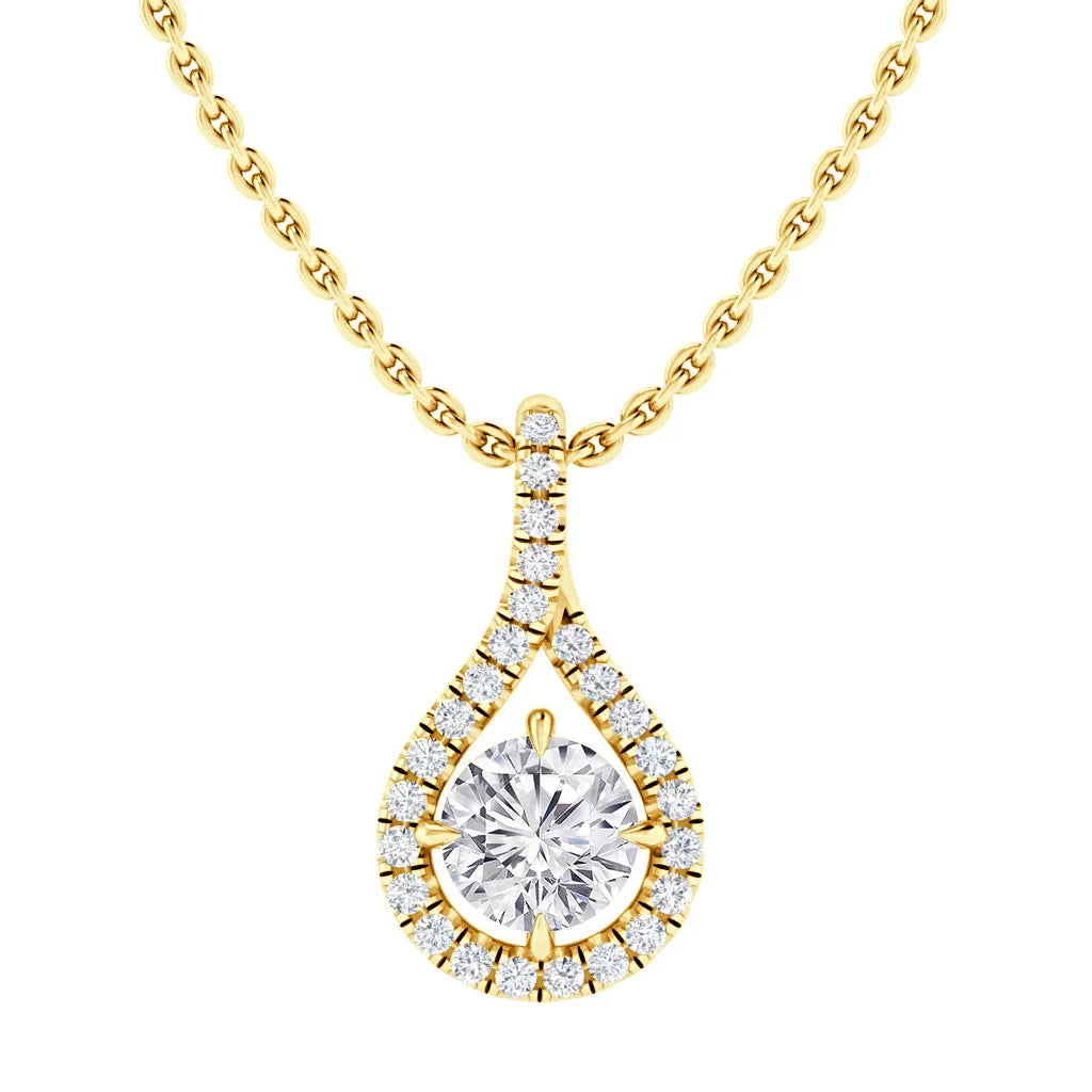 Valentina - .12ct Diamond Necklace 18ct Yellow Gold