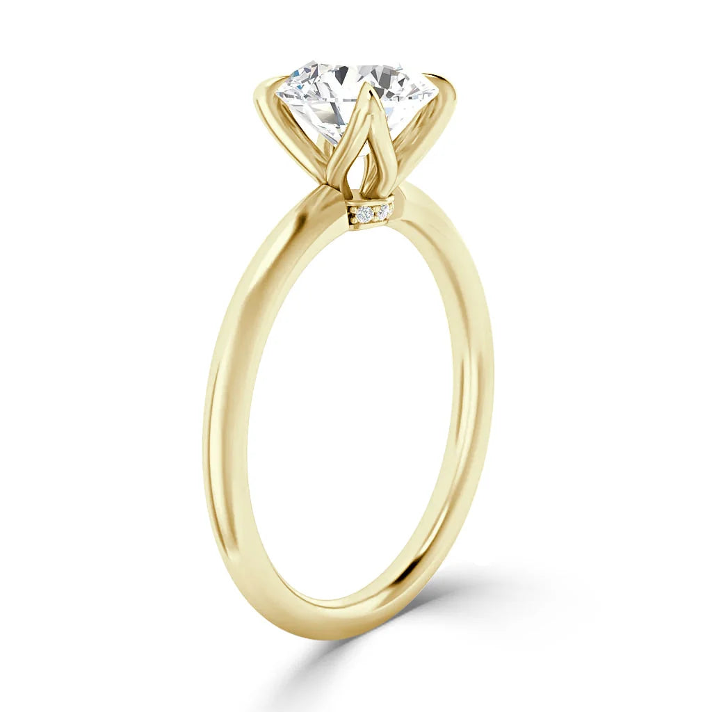 Nancy - Round Cut 18ct Yellow Gold Engagement Ring