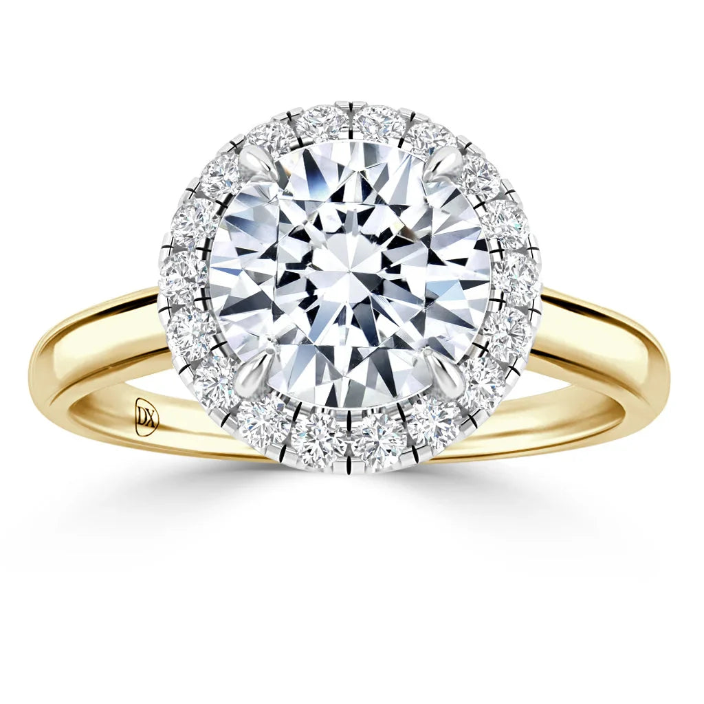 Helen - Round Cut 18ct Yellow Gold Engagement Ring