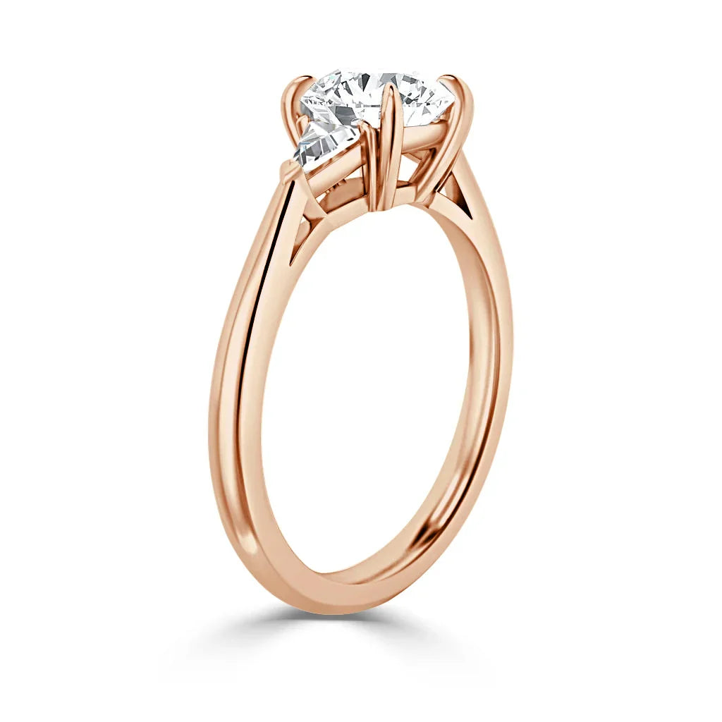 Eleanor - Round Cut 18ct Rose Gold Engagement Ring