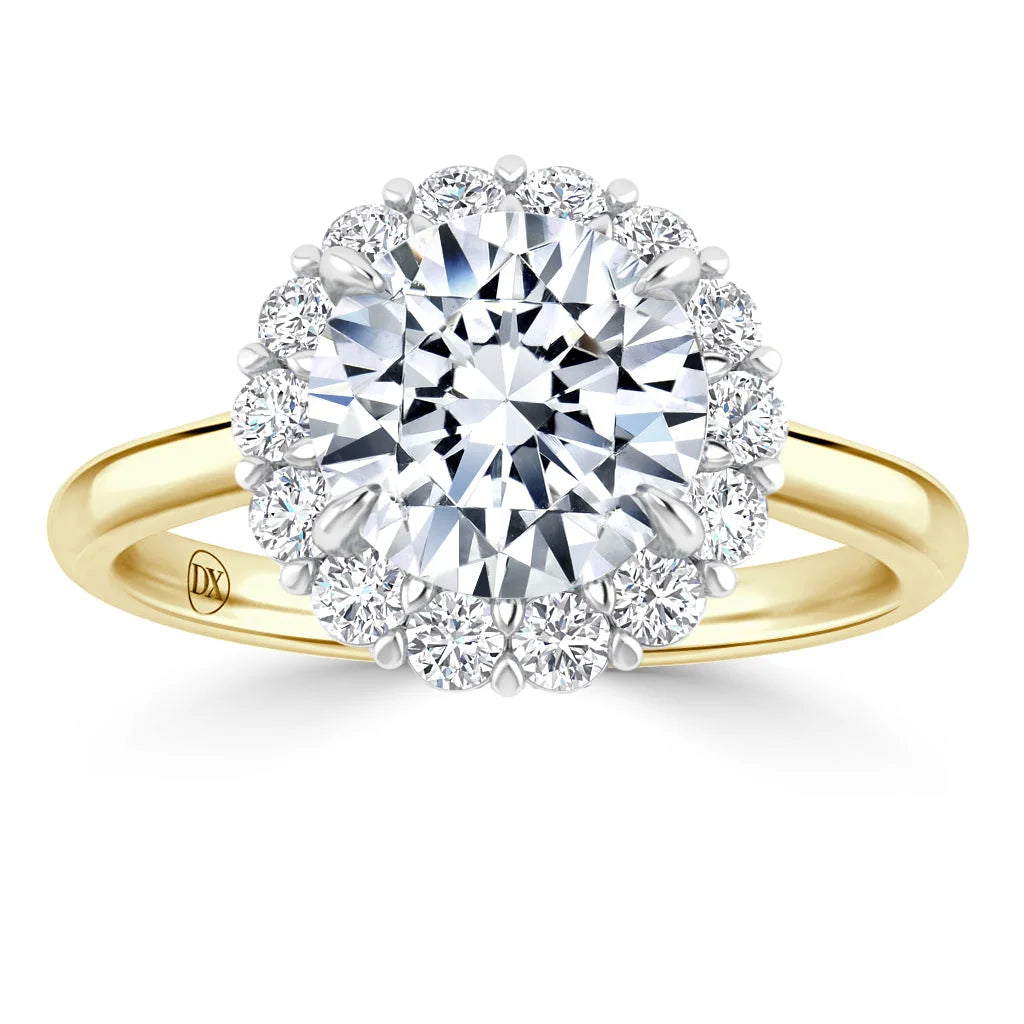 Georgina - Round Cut 18ct Yellow Gold Engagement Ring