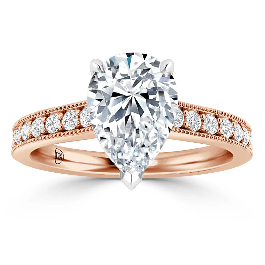 Emma - Pear Cut 18ct Rose Gold Engagement Ring