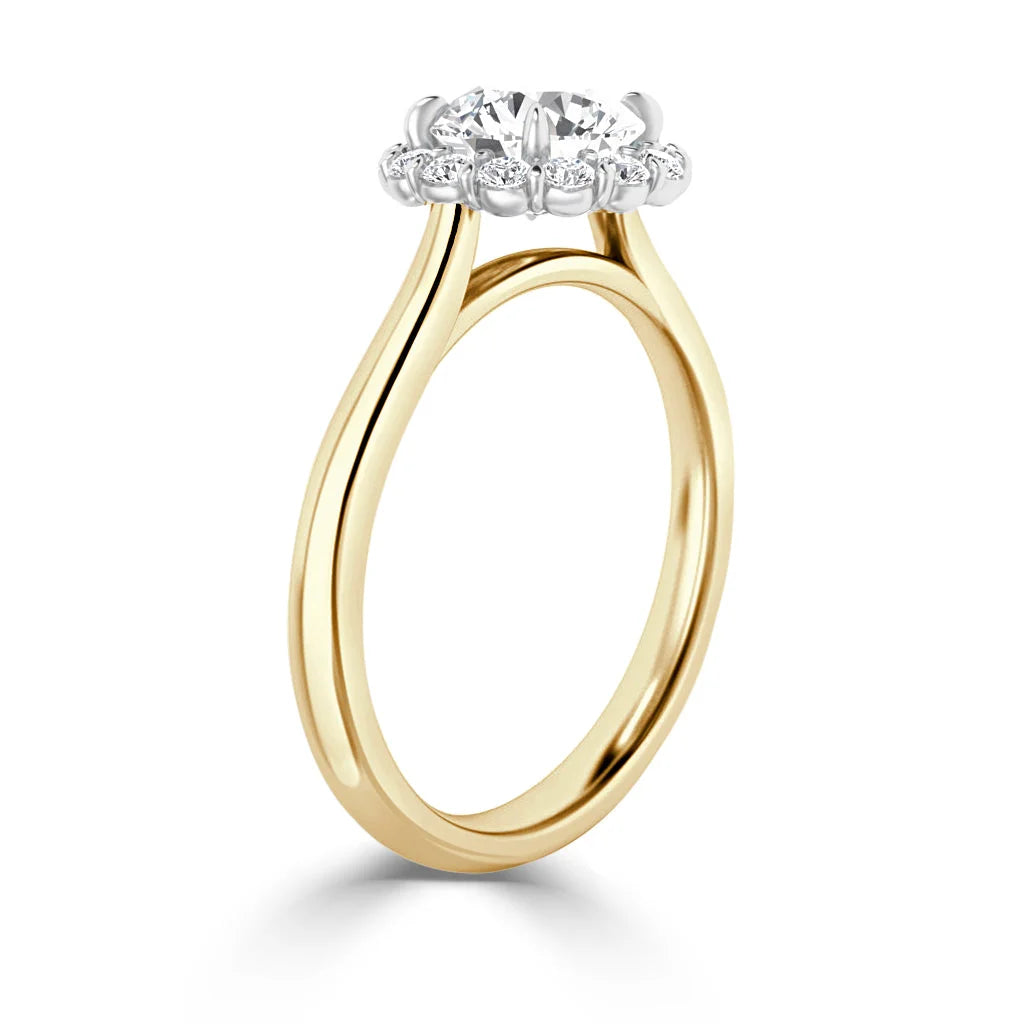 Georgina - Round Cut 18ct Yellow Gold Engagement Ring