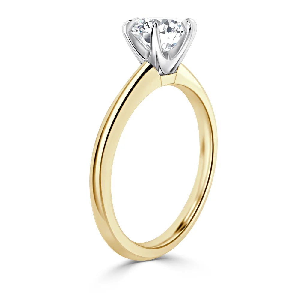Isabel - Round Cut 18ct Yellow Gold Engagement Ring