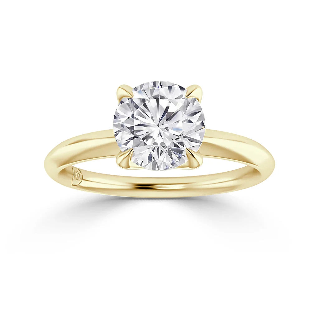 Nancy - Round Cut 18ct Yellow Gold Engagement Ring