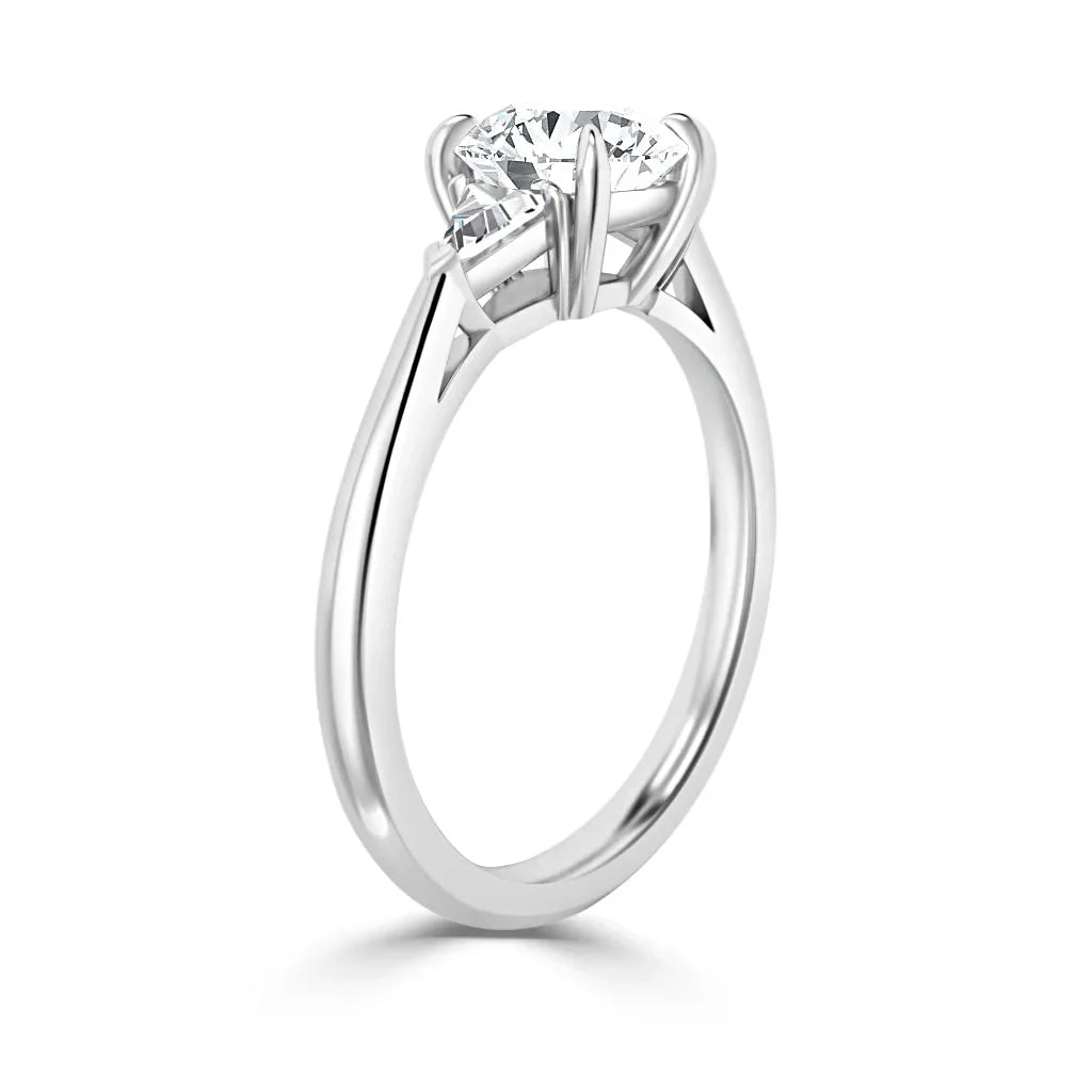 Eleanor - Round Cut 18ct White Gold Engagement Ring