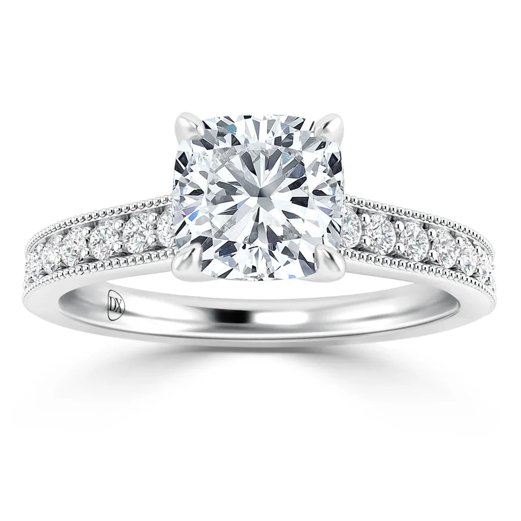 Emma - Cushion Cut Platinum Engagement Ring