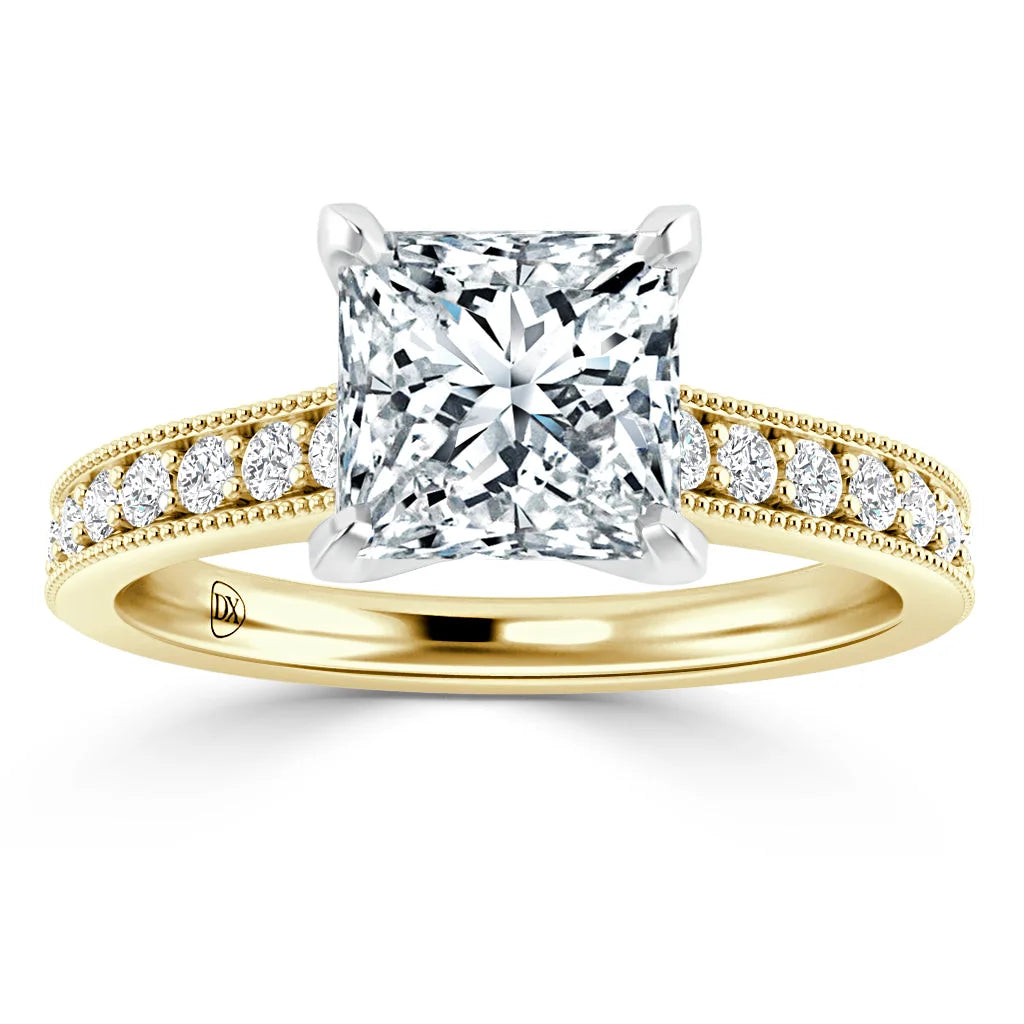 Emma - Princess Cut 18ct Yellow Gold Engagement Ring