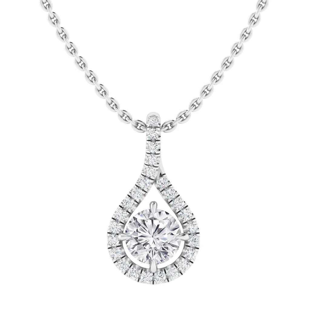 Valentina - .12ct Diamond Necklace Platinum