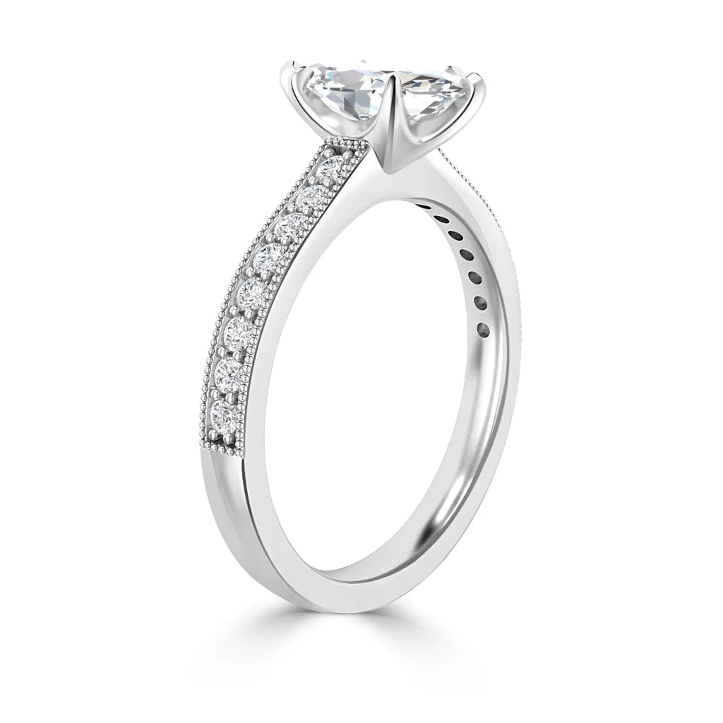 Emma - Marquise Cut 18ct White Gold Engagement Ring