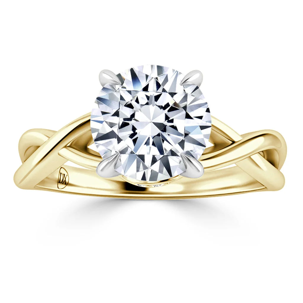 Vanessa - Round Cut 18ct Yellow Gold Engagement Ring