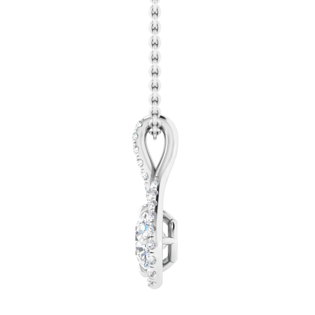 Valentina - .12ct Diamond Necklace Platinum