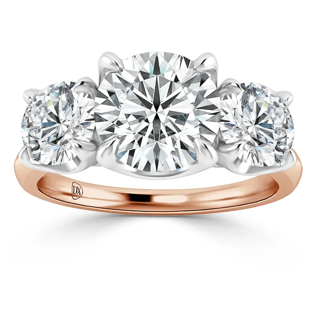 Emily - Round Cut 18ct Rose Gold Engagement Ring