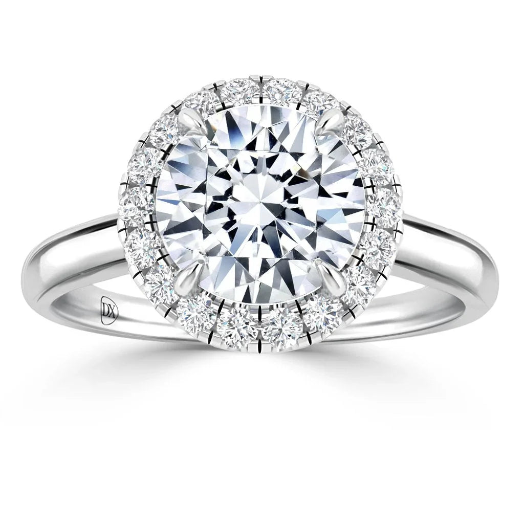 Helen - Round Cut Platinum Engagement Ring