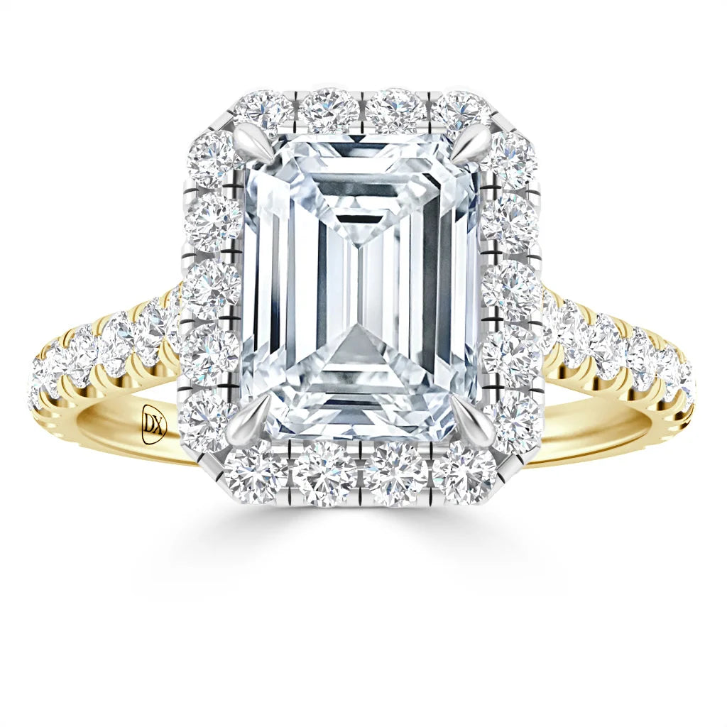 Jasmine - Emerald Cut 18ct Yellow Gold Engagement Ring