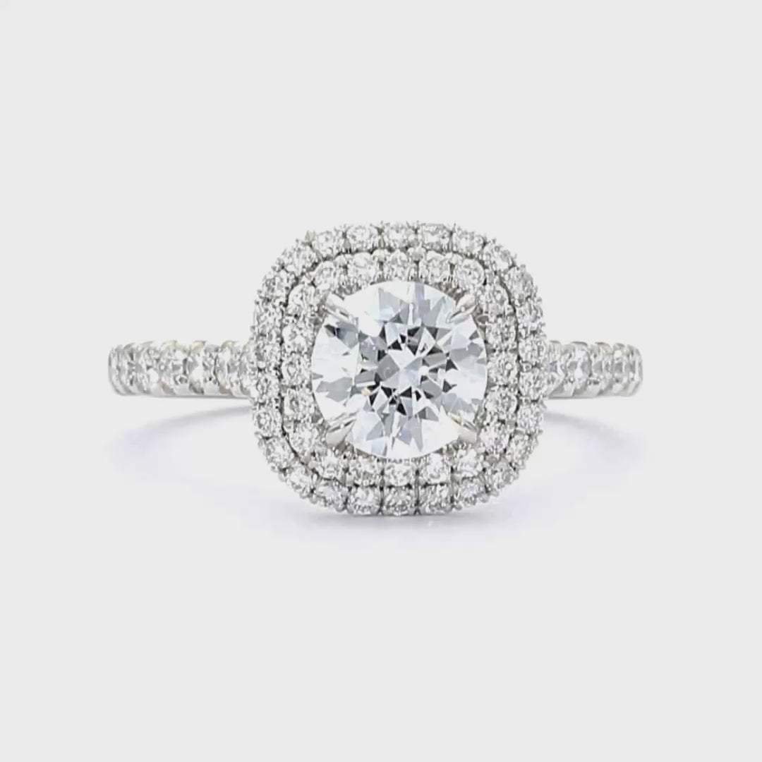 Stephanie - Round Cut 18ct Yellow Gold Engagement Ring