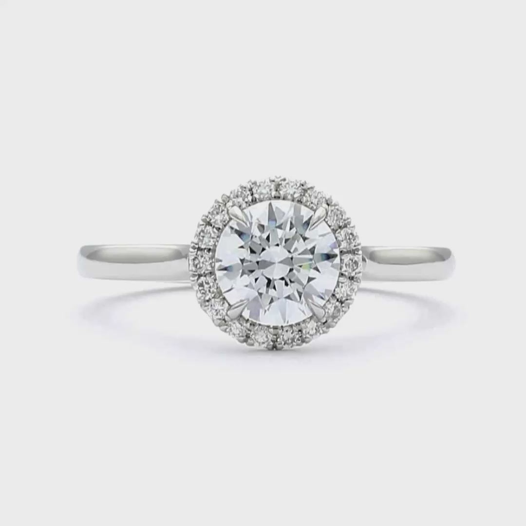 Helen - Round Cut 18ct Rose Gold Engagement Ring