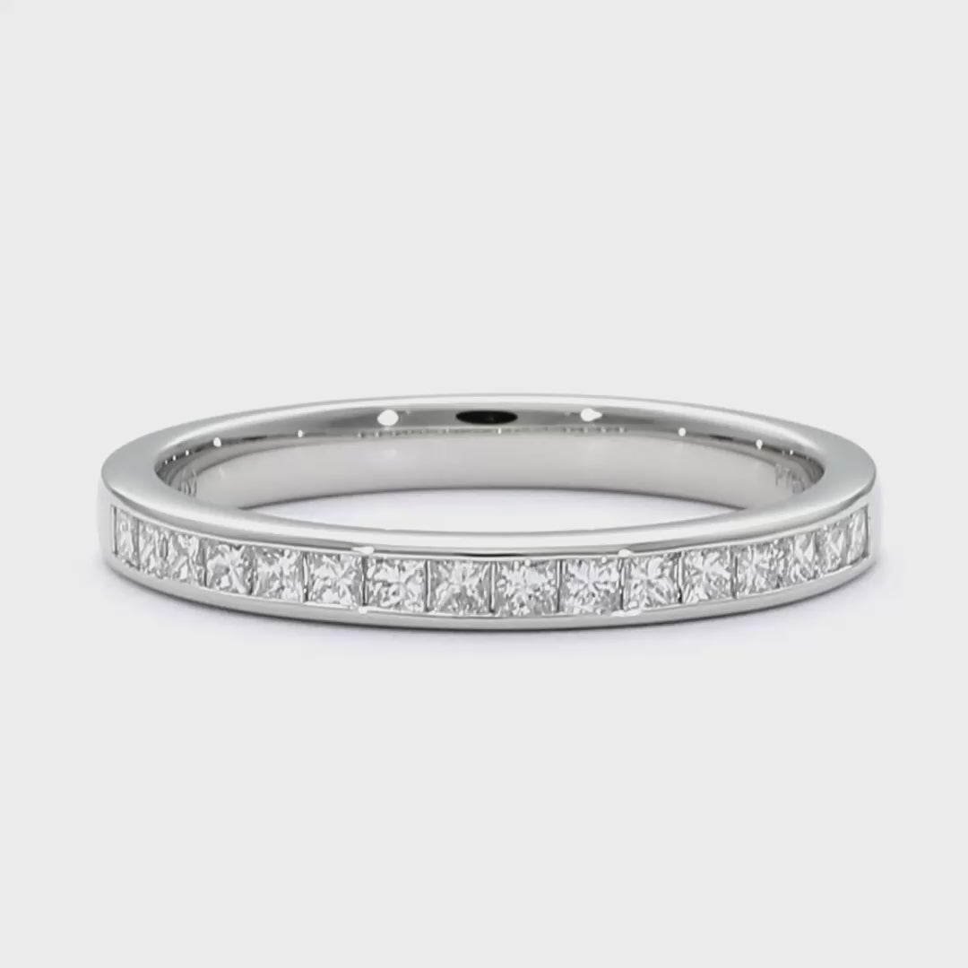 Crystal - 18ct White Gold Wedding Ring