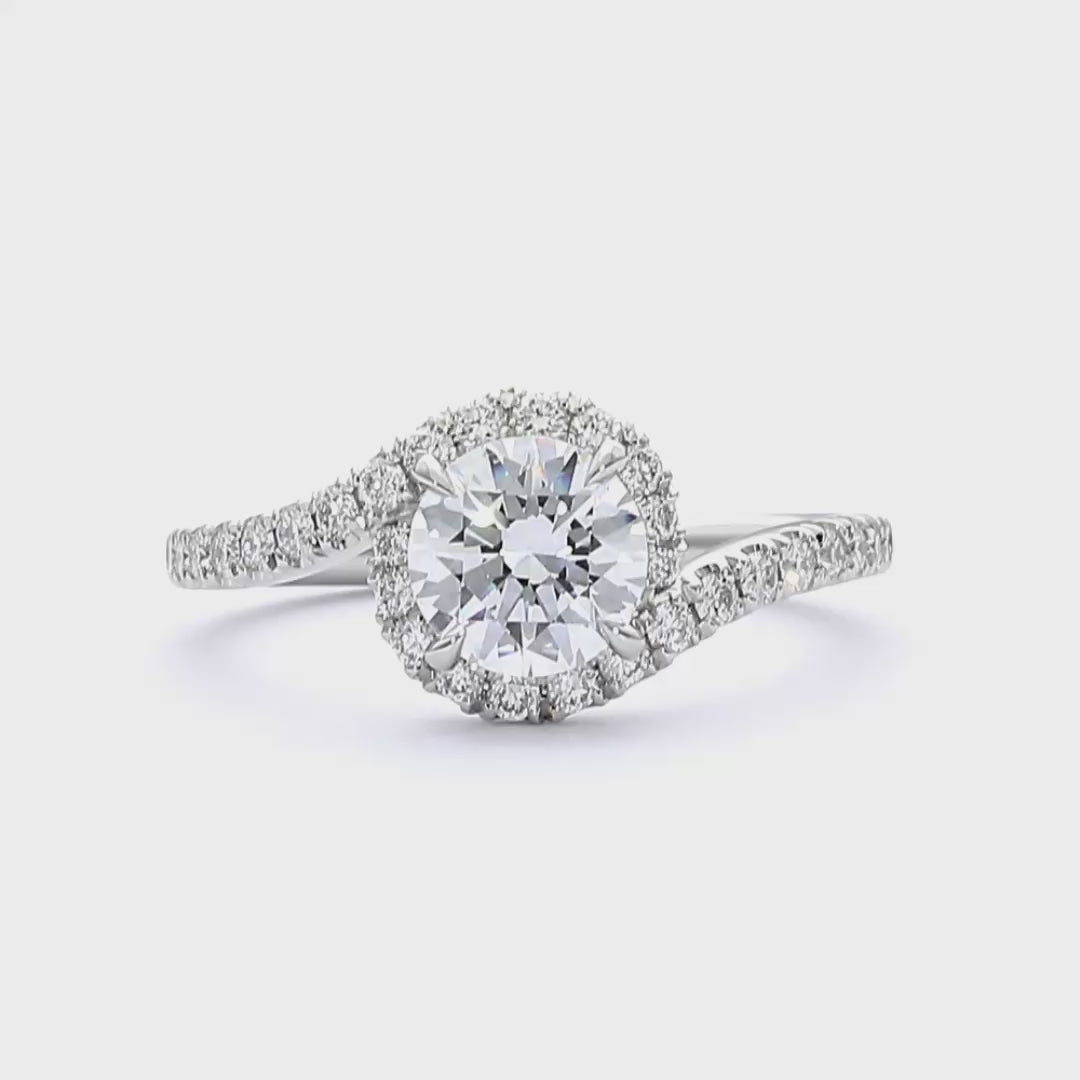 Evelyn - Round Cut 18ct Yellow Gold Engagement Ring