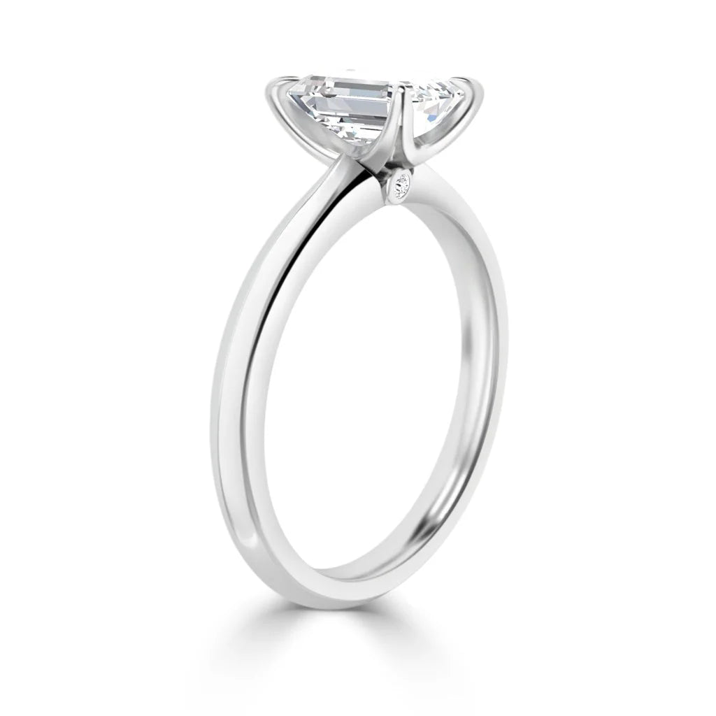 Jessica - Emerald Cut 18ct White Gold Engagement Ring