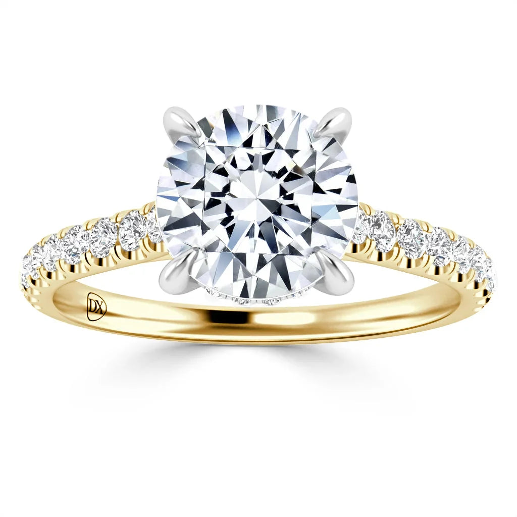 Freya - Round Cut 18ct Yellow Gold Engagement Ring