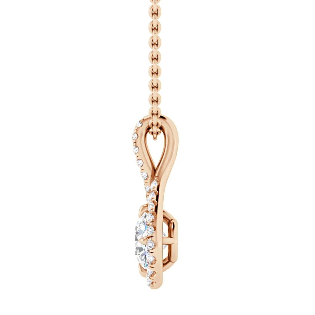Valentina - .12ct Diamond Necklace 18ct Rose Gold