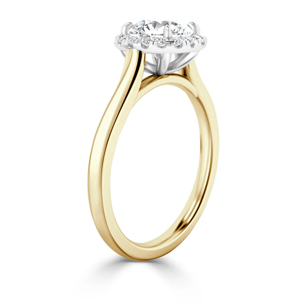 Helen - Round Cut 18ct Yellow Gold Engagement Ring