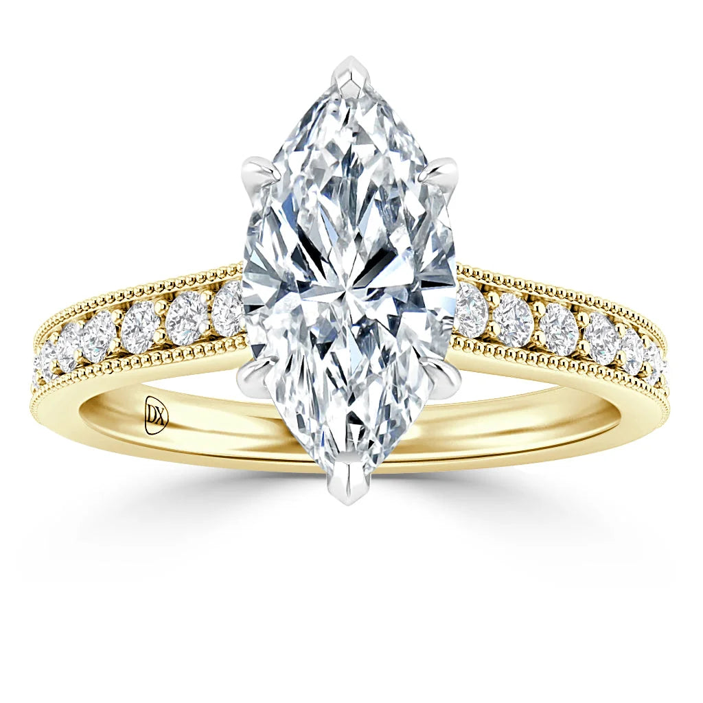 Emma - Marquise Cut 18ct Yellow Gold Engagement Ring