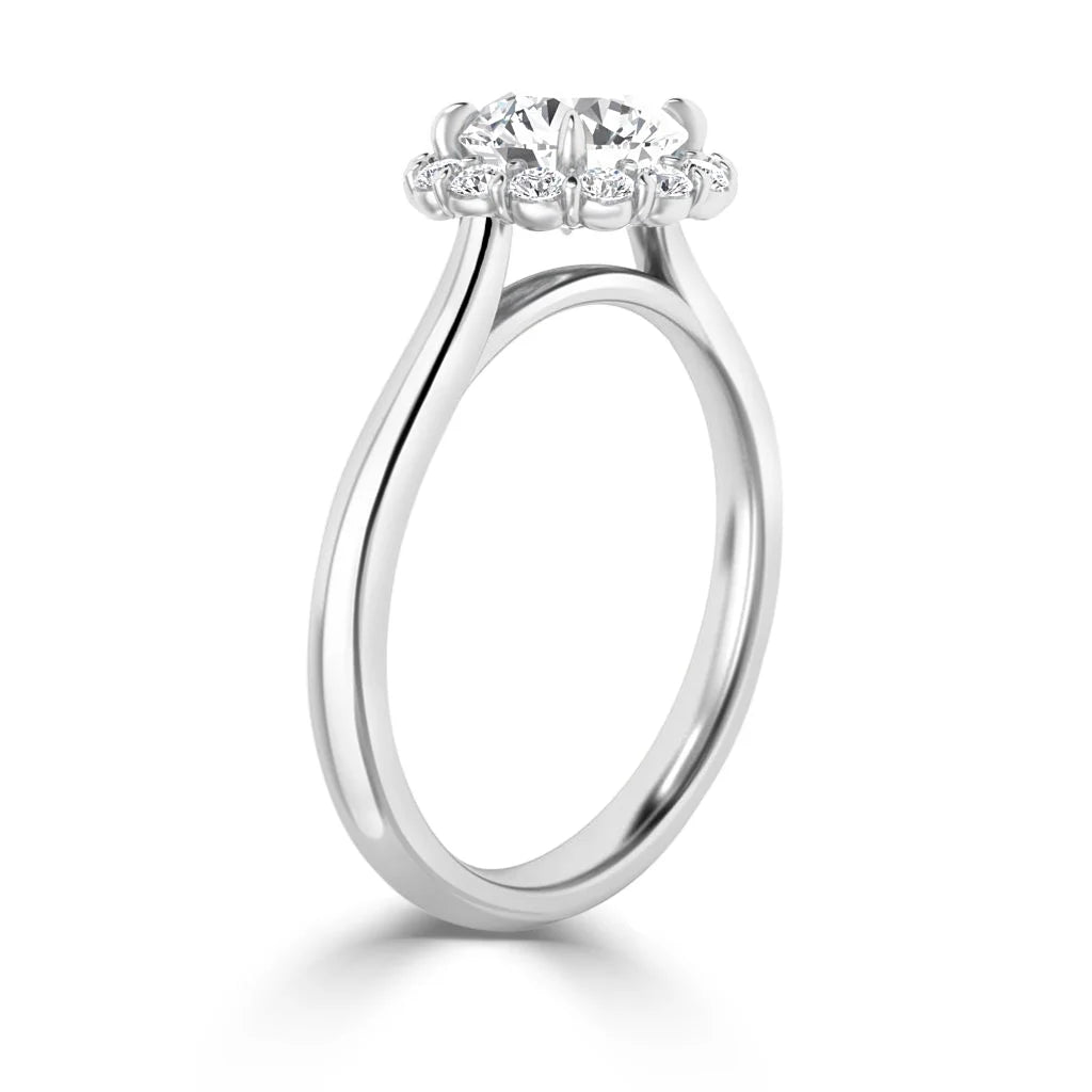 Georgina - Round Cut Platinum Engagement Ring
